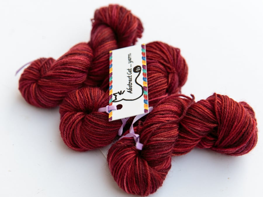 SALE: Gingerbread - Superwash Bluefaced Leicester 4 ply 20g mini skeins