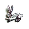 Thrift Rabbit/ Hare Brooch *literary kitsch vintage* by EllyMental Jewellery