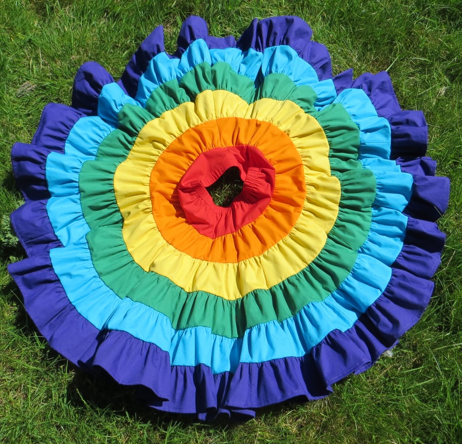 Rainbow Twirl Skirt (Child) 20" Length