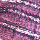Beautiful handknitted baby blanket in Hayfield Baby Blossom Chunky