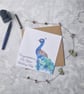 Peacock Card - Customisable Text - Image 2