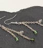 Silver Plated Chain Dangle Earrings - Image 3
