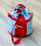 Small Drawstring Reversible Knitting or Crochet Project Bag - Image 2