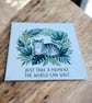 The Calm Cat. 'Just Take A Moment' Cat Greetings Card - Image 3