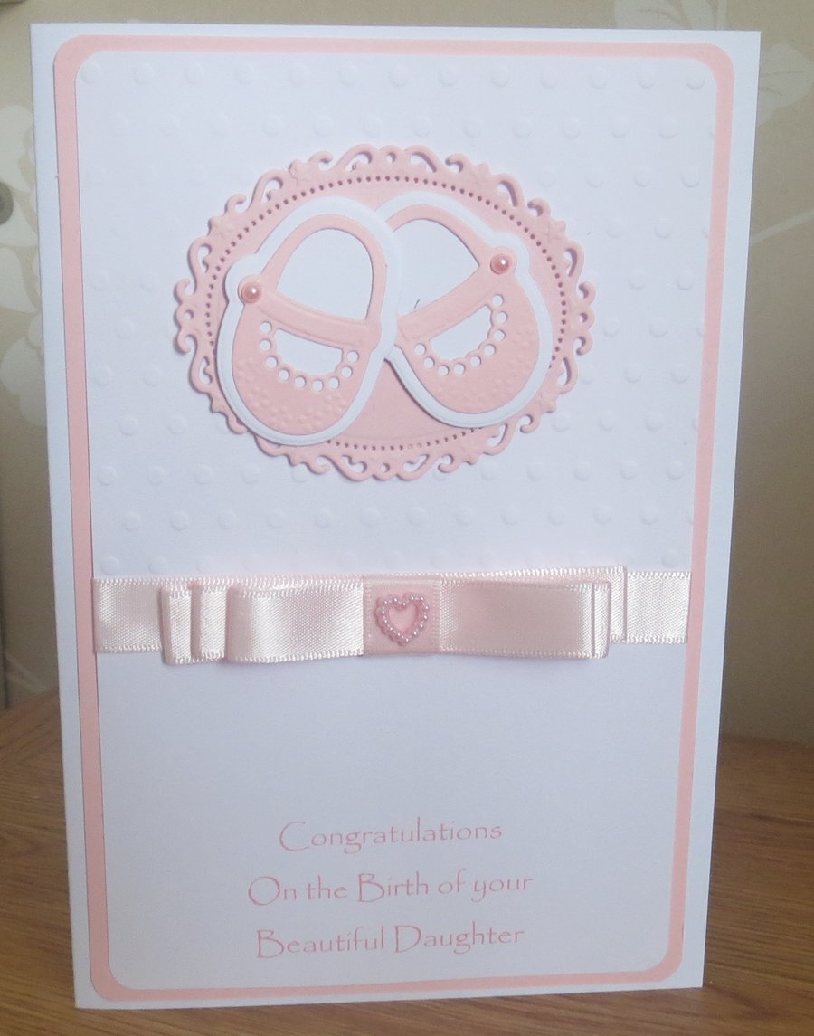 Unique New Arrival Baby  Girl Card