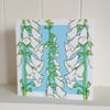 Foxglove hand screen printed card