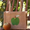 Lunch bag with apple motif - can be personalised
