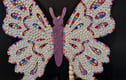 Sequinned wooden butterflies 