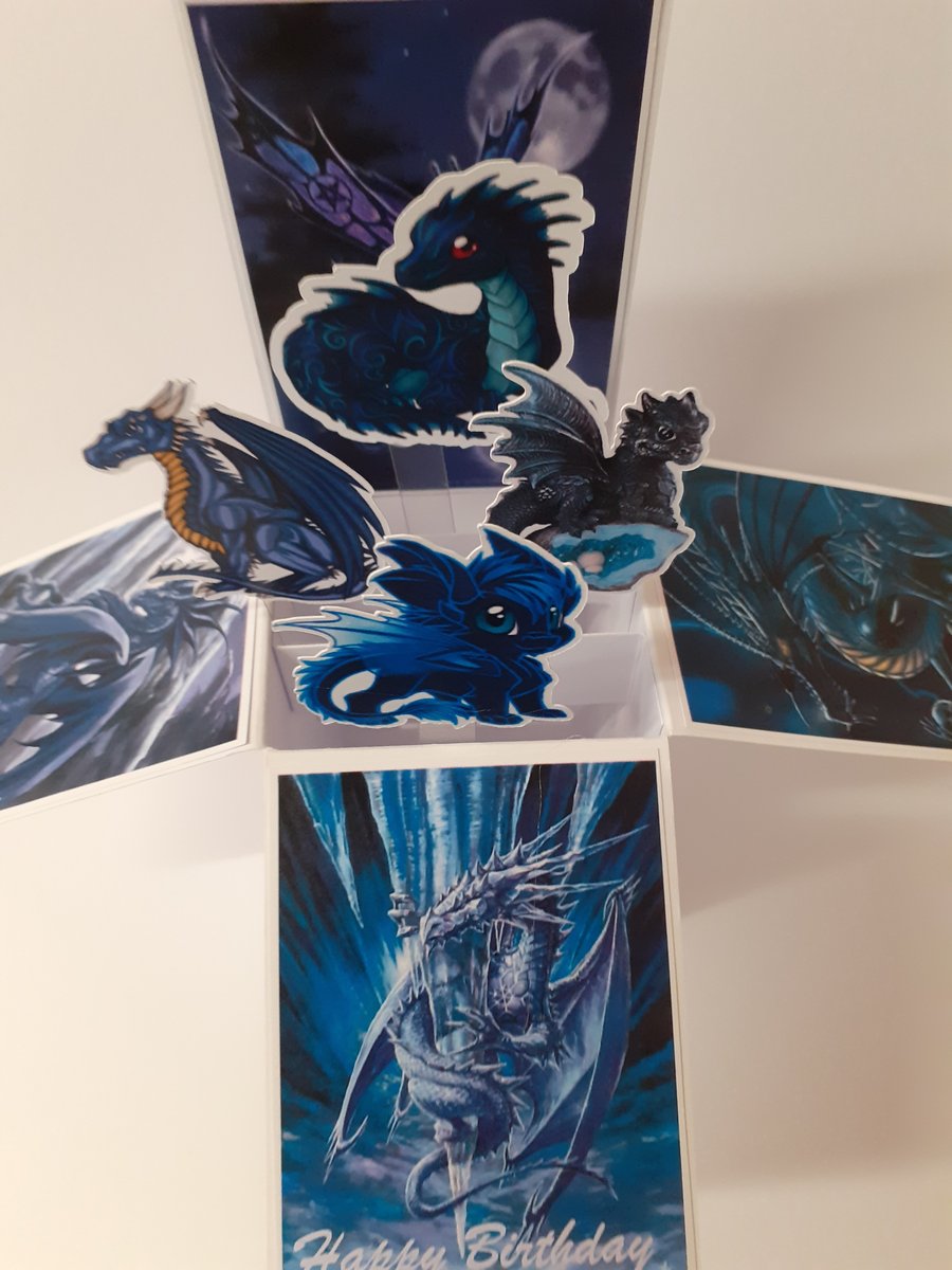 Birthday Card with Dragons
