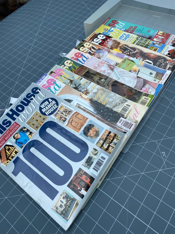 DollsHouse World Magazines. 9 Back Issues. Years 2001 OR 2002. Craft Magazines 