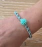 Braided Seed Bead Flower Bracelet,Cute Summer Accessory (STK-0001)  - Image 1