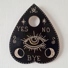 Ceramic Ouija Board Planchette - hanging ceramic decoration