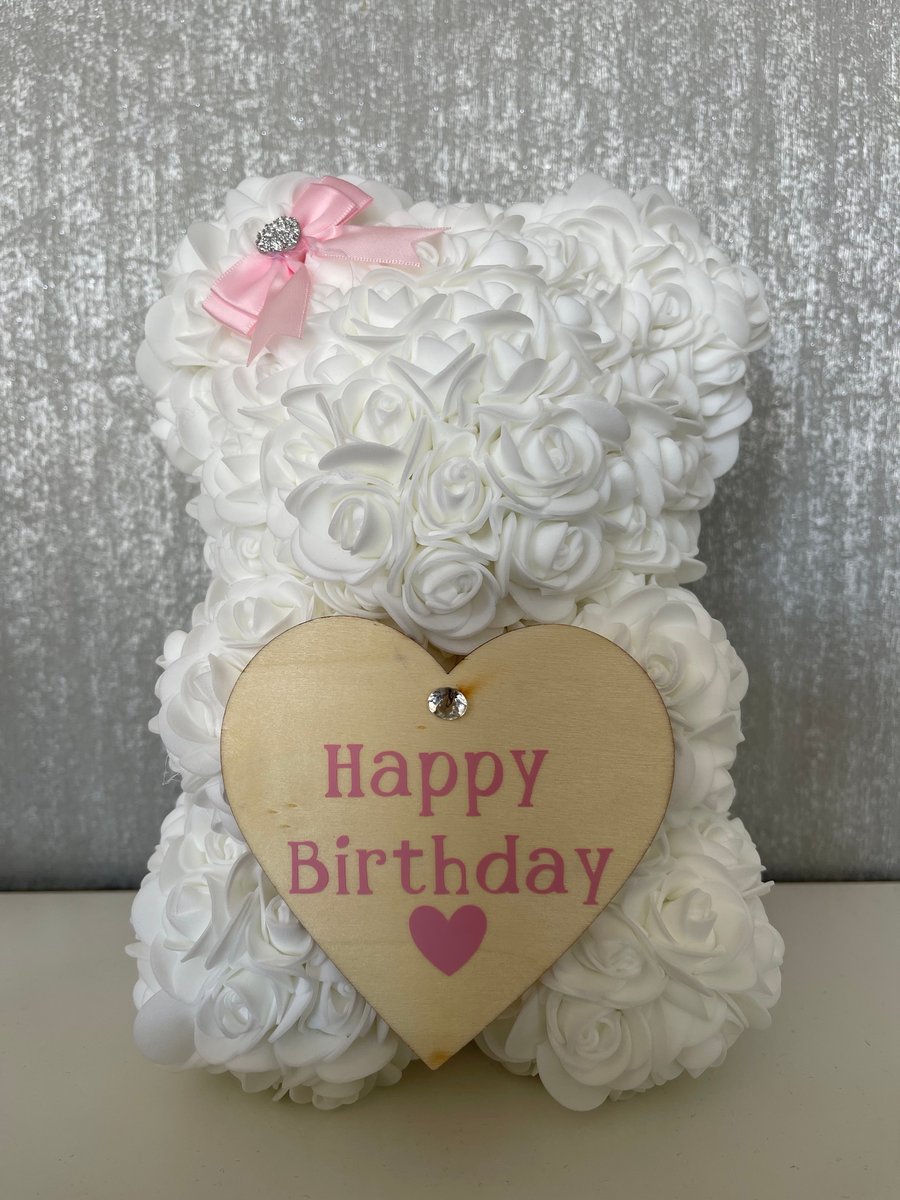 Birthday rose bear