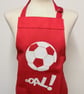 Personalised Cotton Kids Apron (9-12 yrs): Star Baker, Football, Cupcake, gaming - Image 6