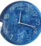 Hand Painted Customised Wall Clock Indoor 25 cm Silent Quartz Clock Gift Idea