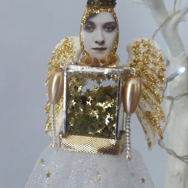 Gold Angel Christmas decoration