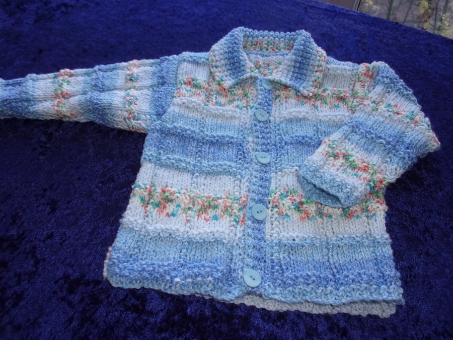 Baby Drifter Cardigan with Collar