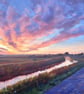 A4 Print Sunrise The Fens Norfolk  - Image 1