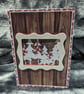 A6 Trees in a Frame Christmas Card  - Image 1