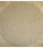 Round Tablecloth 48" Beige Polka Dot - Image 3