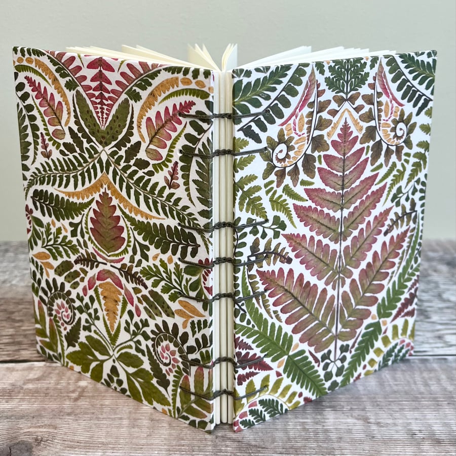 A6 Journal with Fern Pattern 
