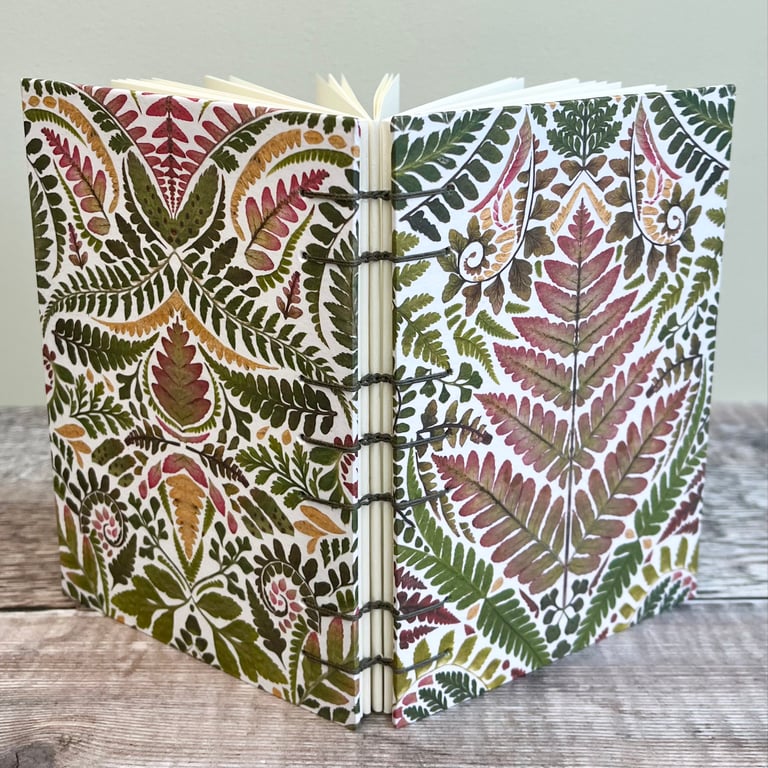 A6 Journal with Fern Pattern 