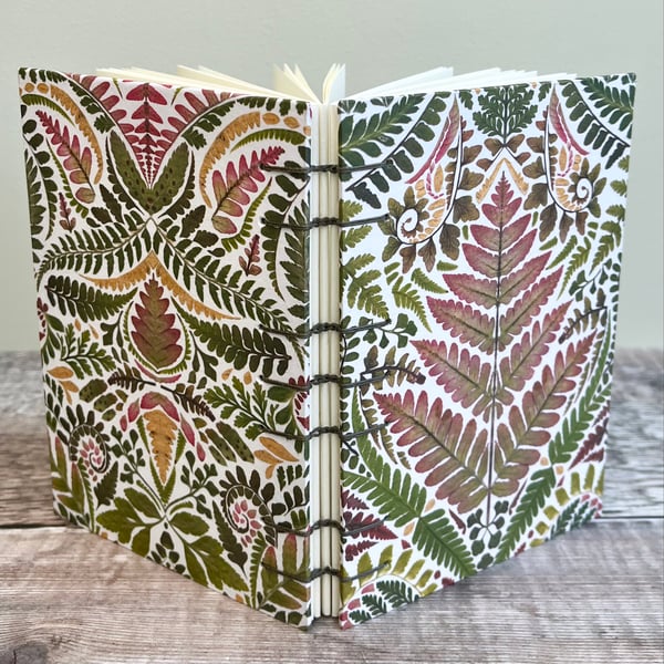 A6 Journal with Fern Pattern 