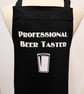 Personalised Beer Taster medium apron. Made in England - Image 2