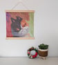 Cat Art Print Wall Hanging - The Seriously Unimpressed