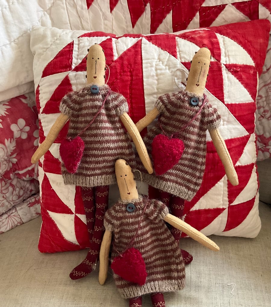 Miniature Homespun Doll - limited edition 