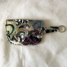 Mini Wallet, Butterfly Keyring, Cotton Fabric, Perfectly Imperfect