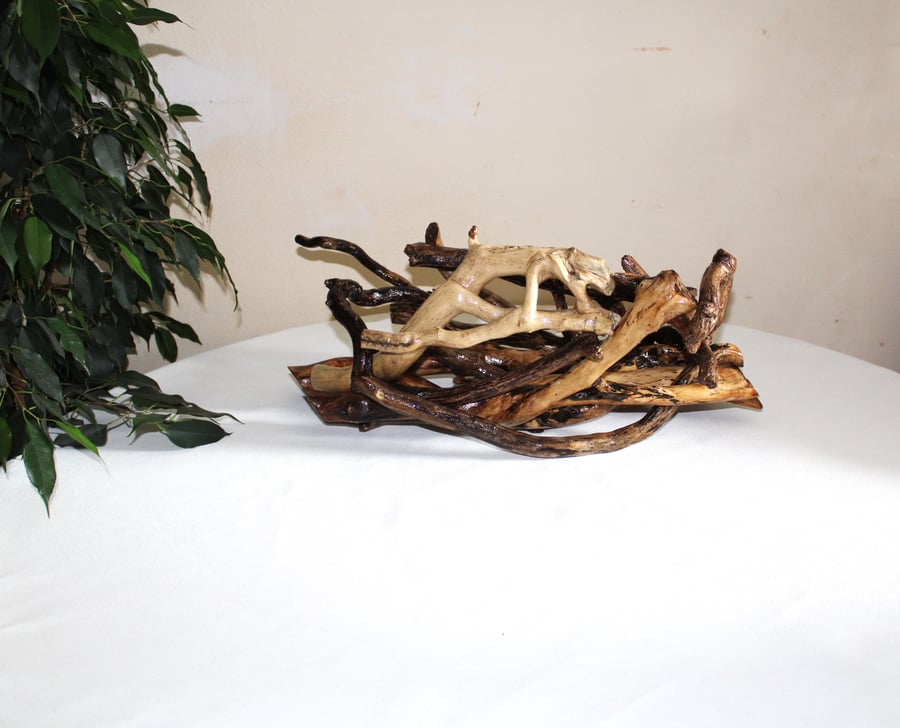 Wooden Fruit Bowl, Driftwood Bowl , Wooden Platter, Decorative Bowl  Hand Bowl