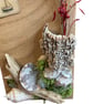 Handcrafted Red Oak Coastal Wooden Display Plaque with Sea Shells & Driftwood  - Image 5
