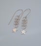 Sterling Silver Star Drop Earrings (ERSSDGCM3) - UK Free Post - Image 4