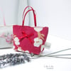 Red blossom Lavender Bag, Handmade scented bag - Free delivery