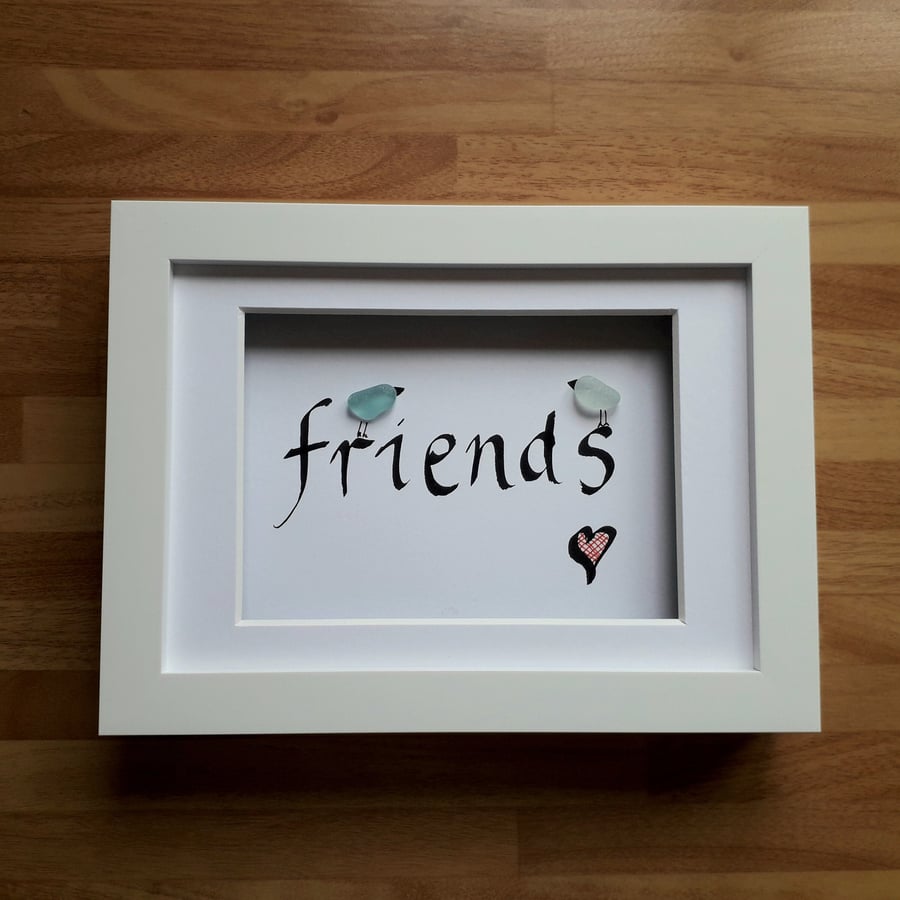 Sea Glass Art, Friendship Gift