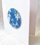 BOTANICAL CYANOTYPE PRINT CARD WITH GOLD LEAF - Image 3