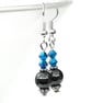 Handmade hematite earrings with crystals by Swarovski® - Image 3