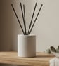 Handmade White Reed Diffuser Bottle Holder for Home Fragrance - Image 1