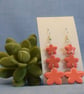 Trio Flower Drop Earrings - Image 5