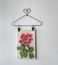 Hand Felted Geranium Textile Artwork  - Image 2