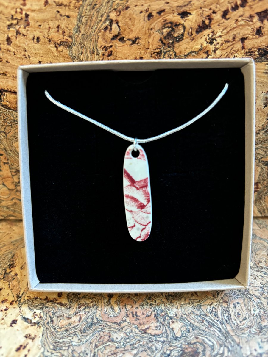 Handcrafted Necklace, Sterling Silver, One of a kind, Eco Friendly Christmas.