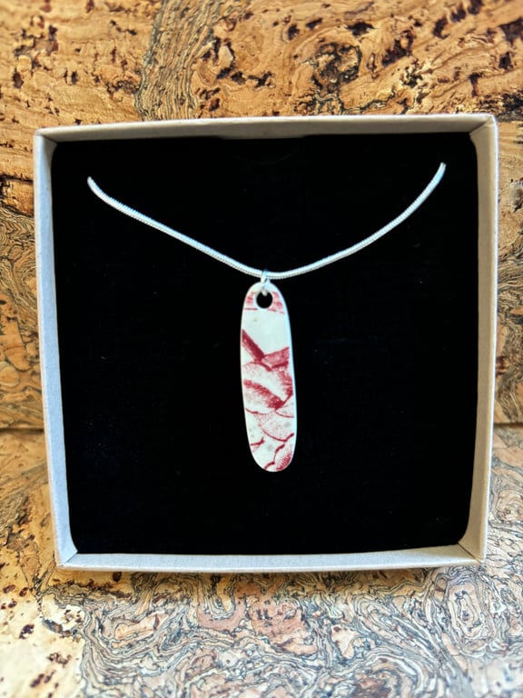 Handcrafted Necklace, Sterling Silver, One of a kind, Eco Friendly Christmas.