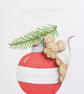 Christmas Bauble Mouse Card - Personalised  - Image 4