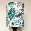 Blue Purple Pink BIRD Jonelle Spice Island VIntage fabric Lampshade Option 