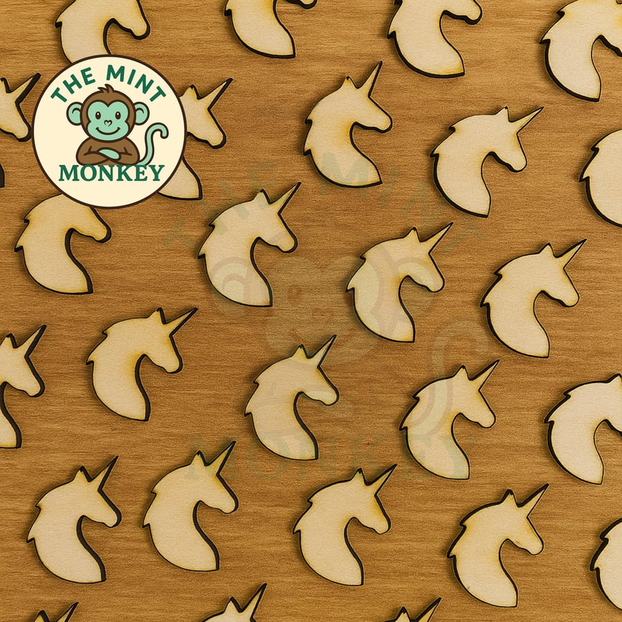 Unicorn Wooden Confetti Embellishments party Confetti