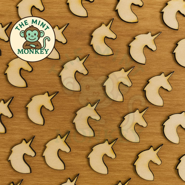 Unicorn Wooden Confetti Embellishments party Confetti