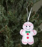 gingerbread snowman hanging decoration - Image 2