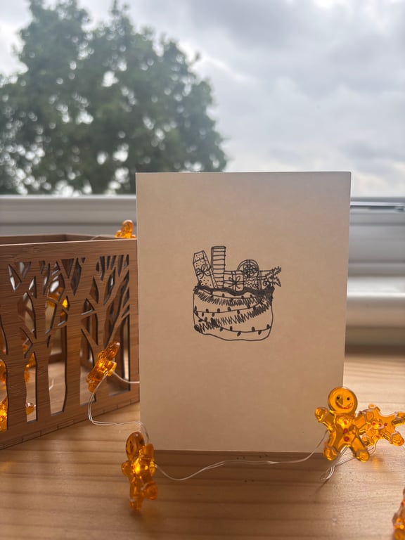 Present Sack Christmas card 