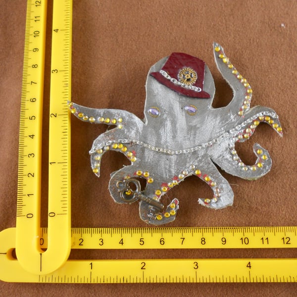 Steampunk Octopus Hair-slide
